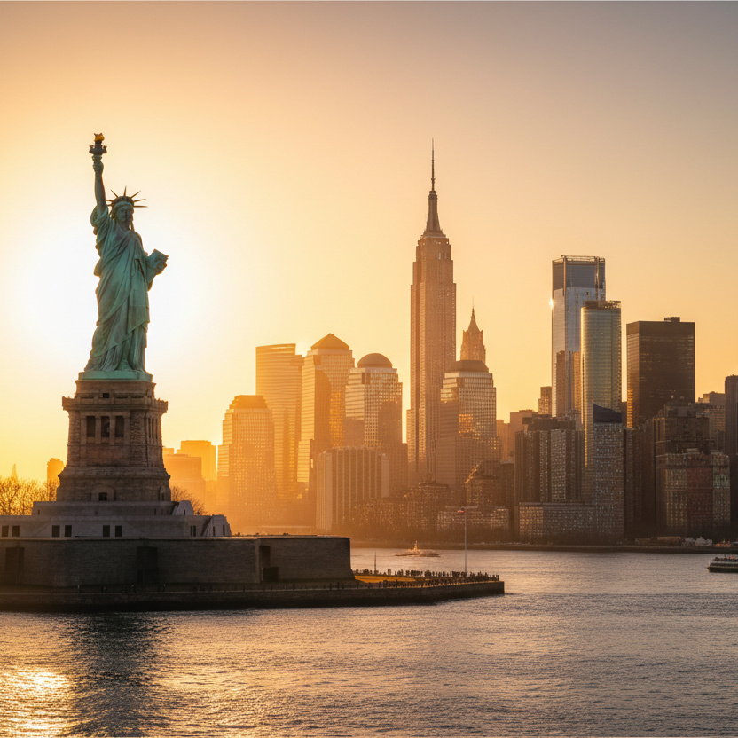 USA_Visa_Statue_of_Liberty_city_skyline_warm_golden_tones